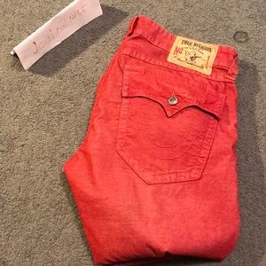Red True Religion Jeans